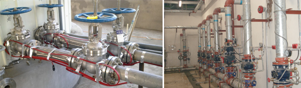 閥門等管道設備怎么正確預留出多余的電熱帶(圖2) 閥門等管道設備怎么正確預留出多余的電熱帶(圖2)