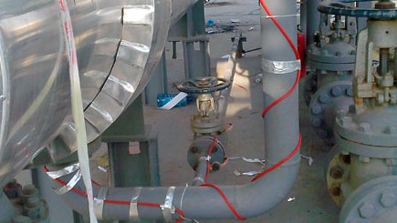 自控溫伴熱帶廠家提供內蒙古燃氣管線保溫較佳方案(圖1)