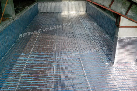 西安君悅花苑泳池發熱電纜保溫系統